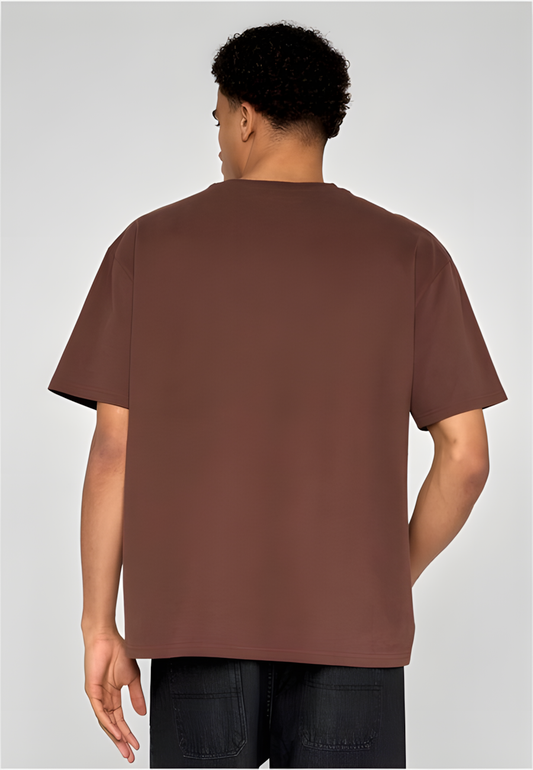 Urban Classics Dropped Shoulder Tee - Relaxed Chocolatebrown