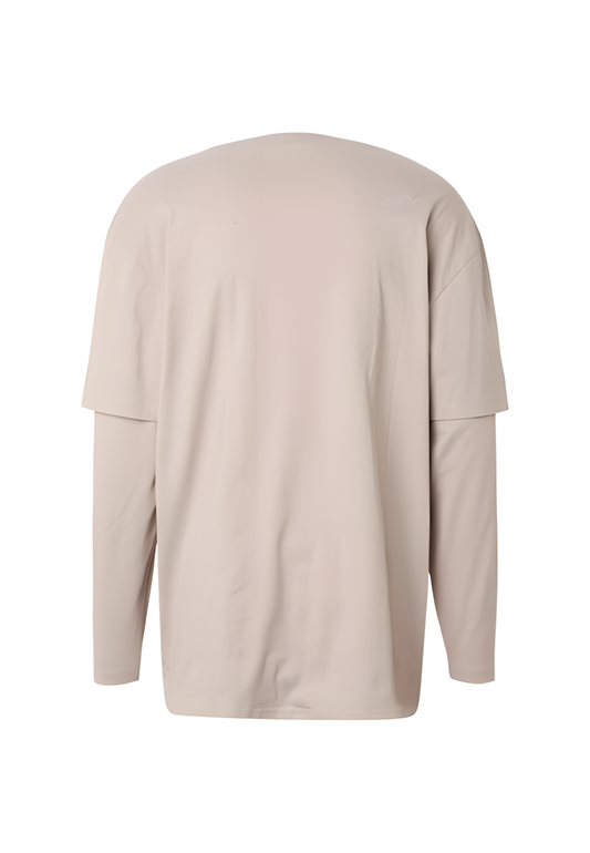 Urban Classics Double Layer LS Tee - Oversized Cloud