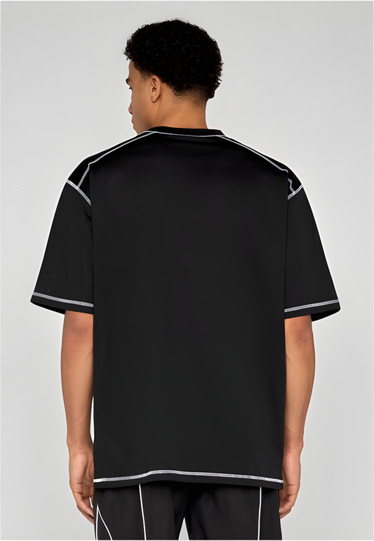 Urban Classics Mesh Tee - Performance Oversized Schwarz
