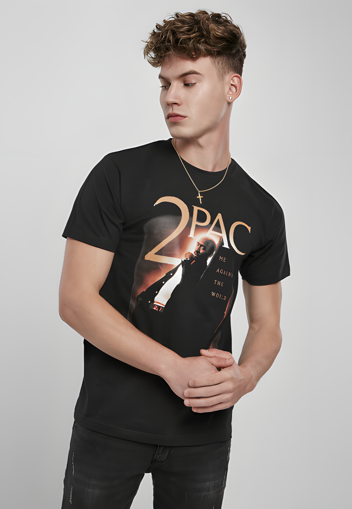 Mister Tee 2Pac T-Shirt - Me Against The World Black