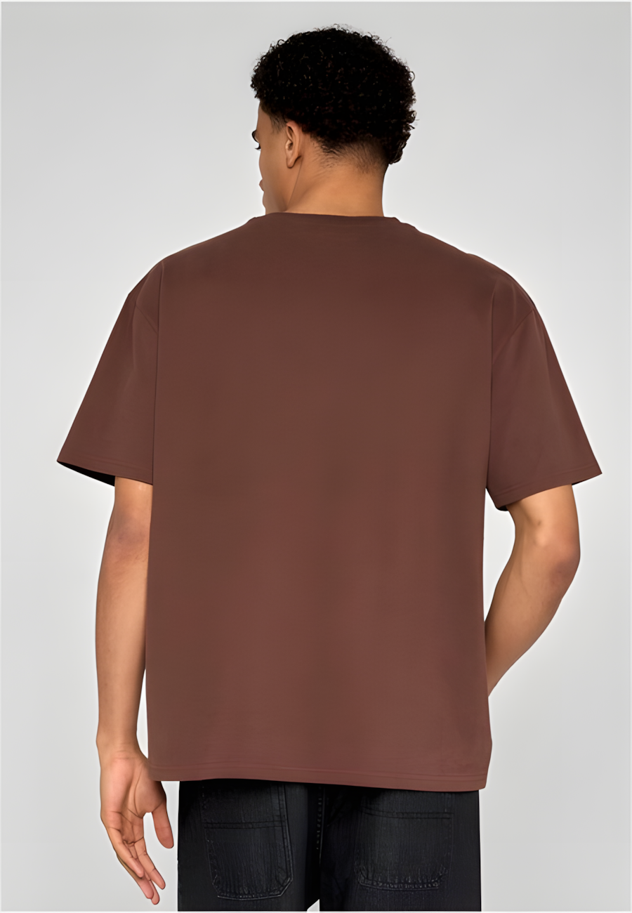 Urban Classics Dropped Shoulder Tee - Relaxed Chocolatebrown