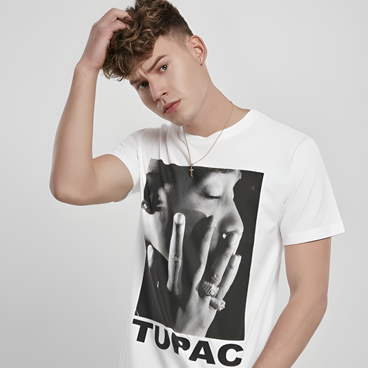 Mister Tee Tupac T-Shirt - Profile Tee Weiß