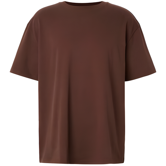 Urban Classics Dropped Shoulder Tee - Relaxed Chocolatebrown