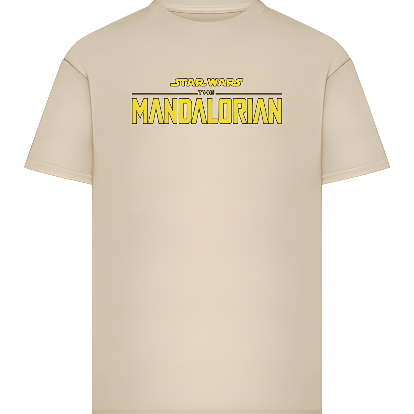 Mister Tee Star Wars T-Shirt - Mandalorian Magazine Cover Whitesand