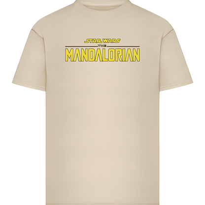 Mister Tee Star Wars T-Shirt - Mandalorian Magazine Cover Whitesand