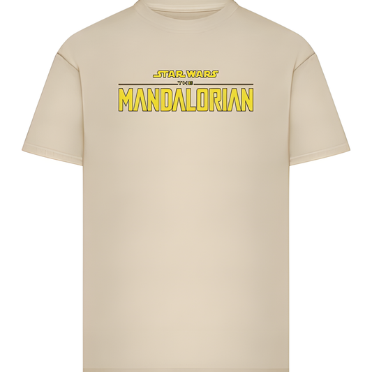 Mister Tee Star Wars T-Shirt - Mandalorian Magazine Cover Whitesand