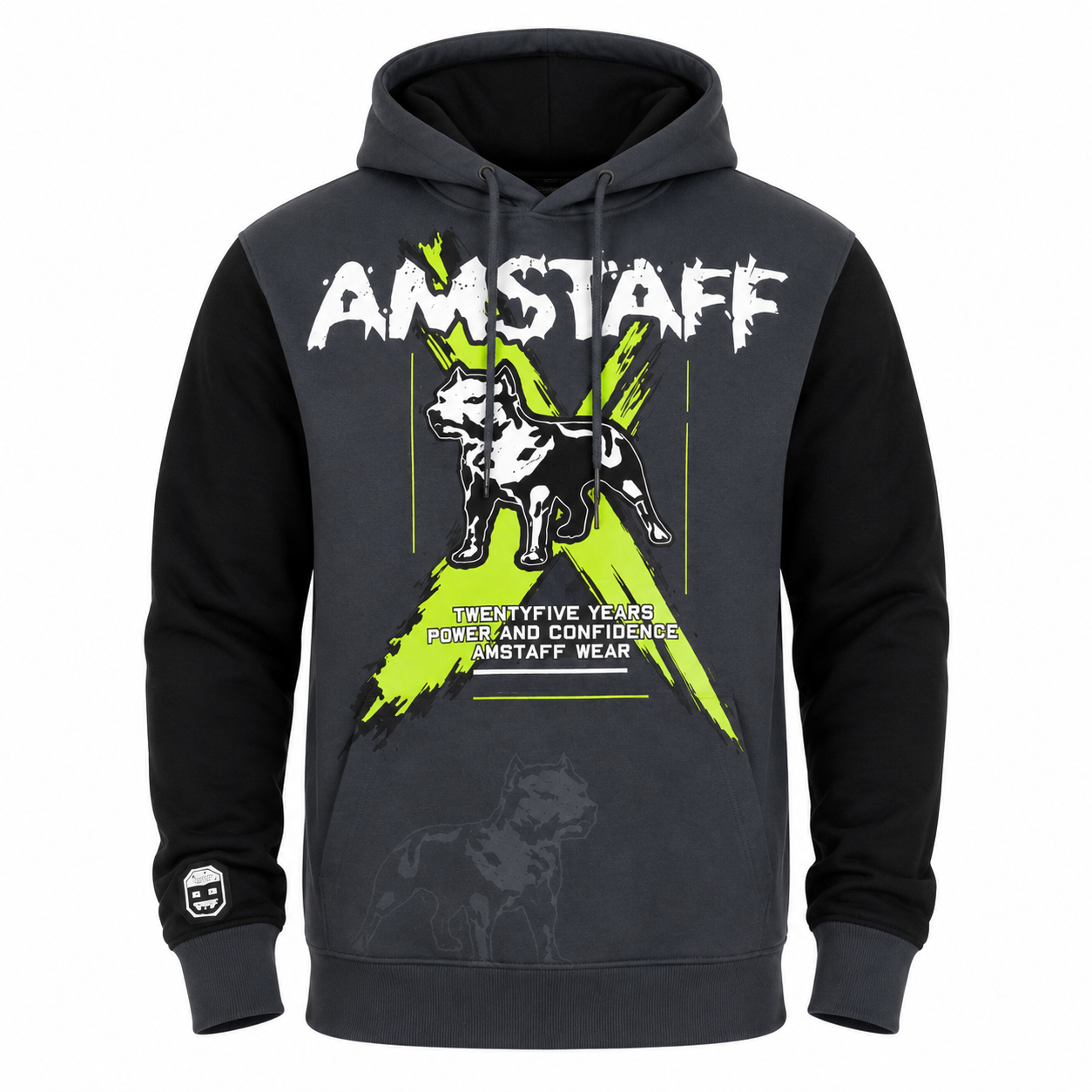Amstaff Sector Hoodie – Grey/Black