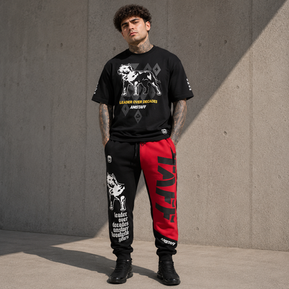 Amstaff Mavor Sweatpants – Black/Red