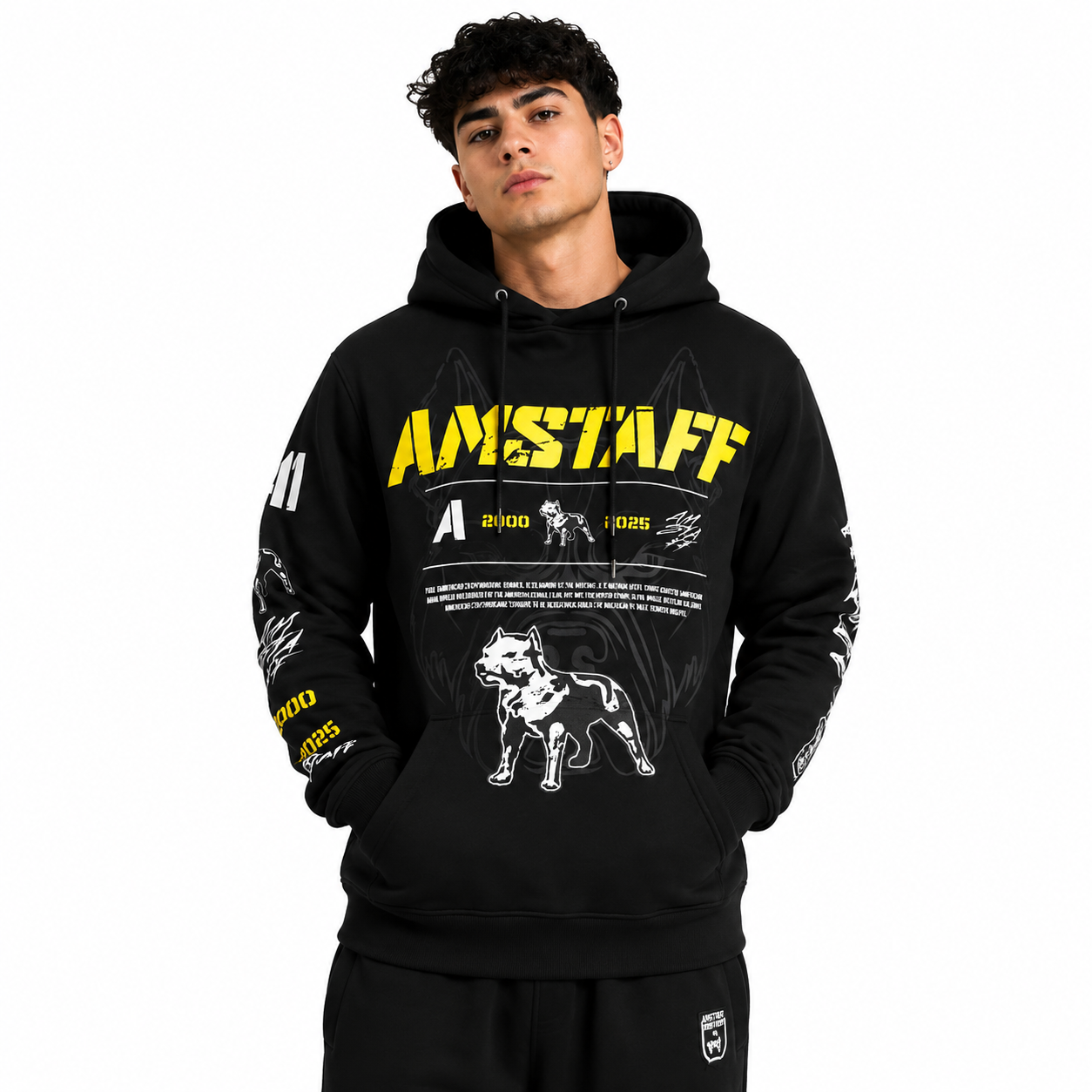 Amstaff Riven Hoodie – Black