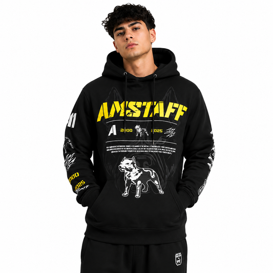 Amstaff Riven Hoodie – Black