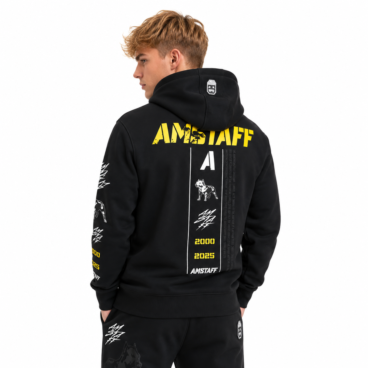 Amstaff Riven Hoodie – Black