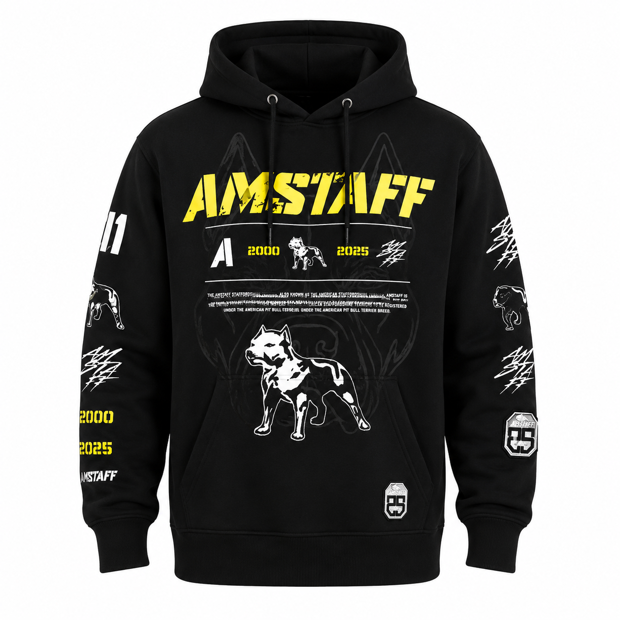 Amstaff Riven Hoodie – Black