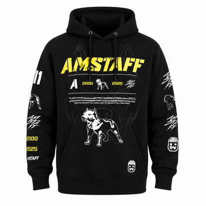 Amstaff Riven Hoodie – Black