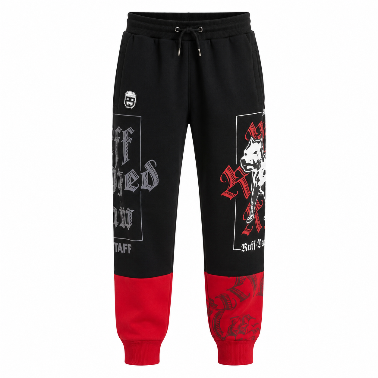 Amstaff Zane Sweatpants – Black/Red