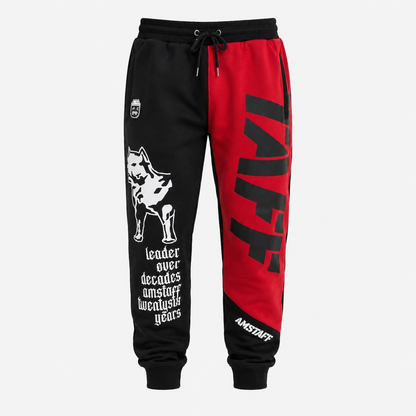 Amstaff Mavor Sweatpants – Black/Red