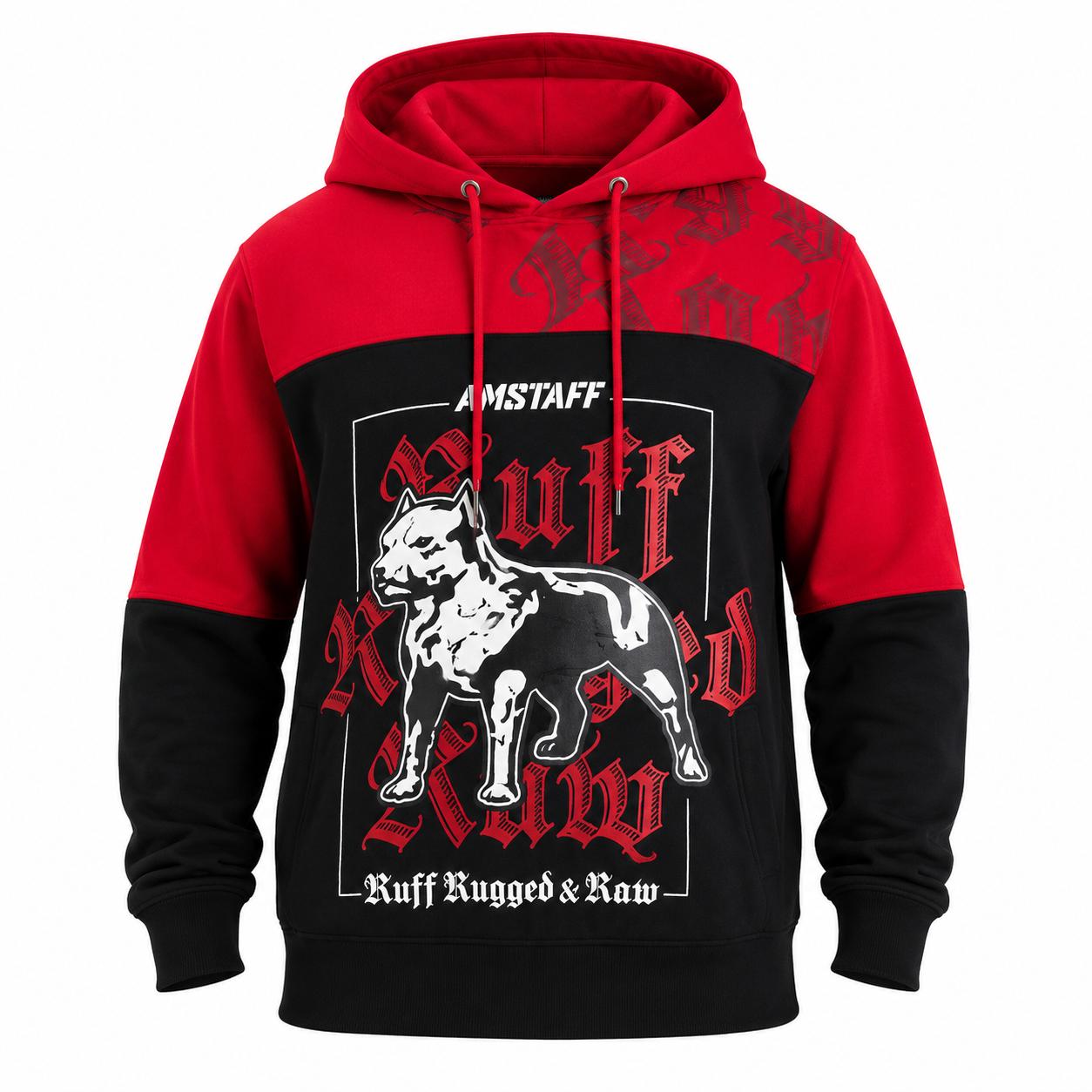 Amstaff Zane Hoodie – Red/Black