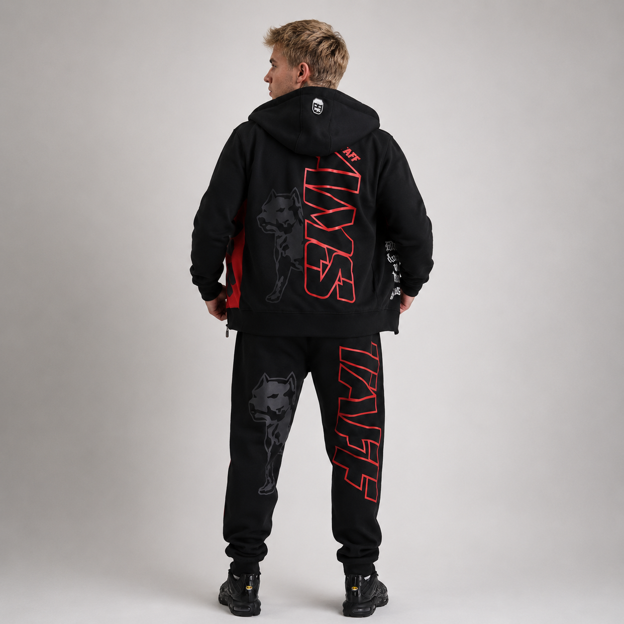 Amstaff Mavor Ziphoodie – Black/Red
