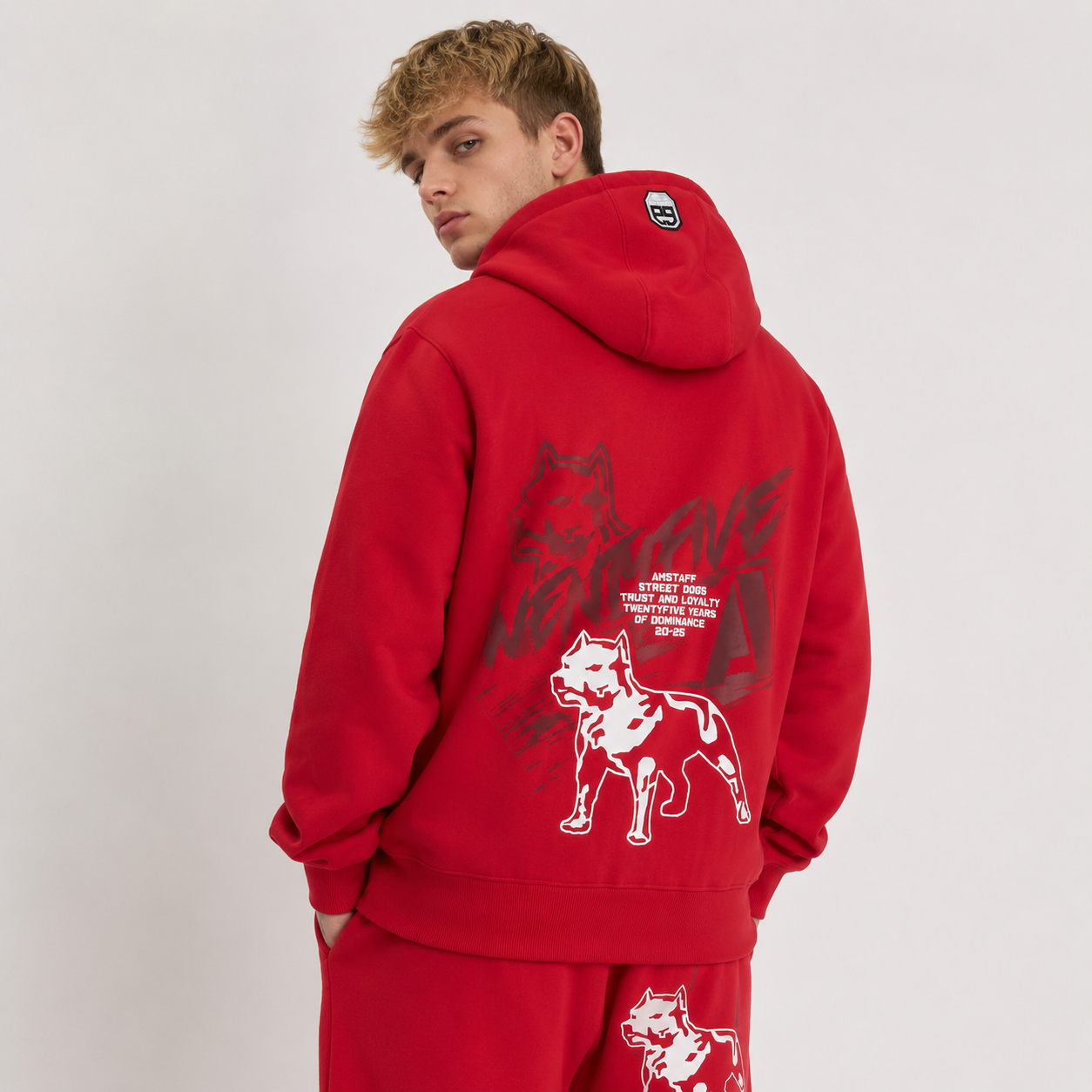 Amstaff Narek Hoodie – Red