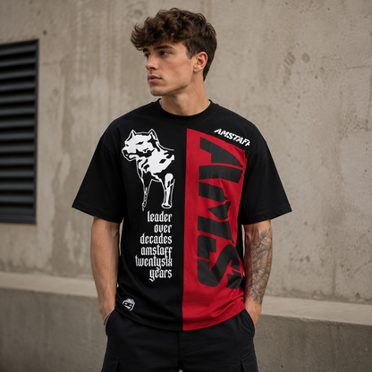 Amstaff Mavor T-Shirt – Black/Red