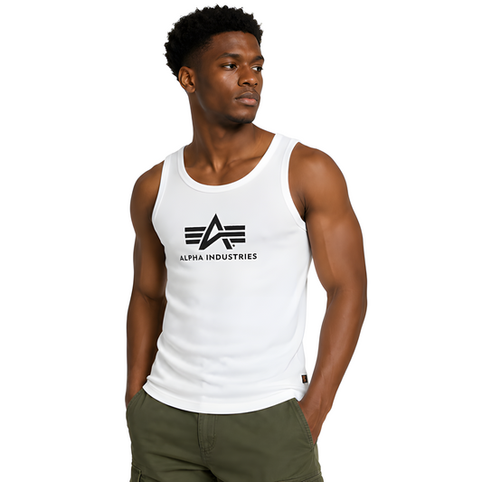 Alpha Industries Basic Logo Tank Top – Weiß