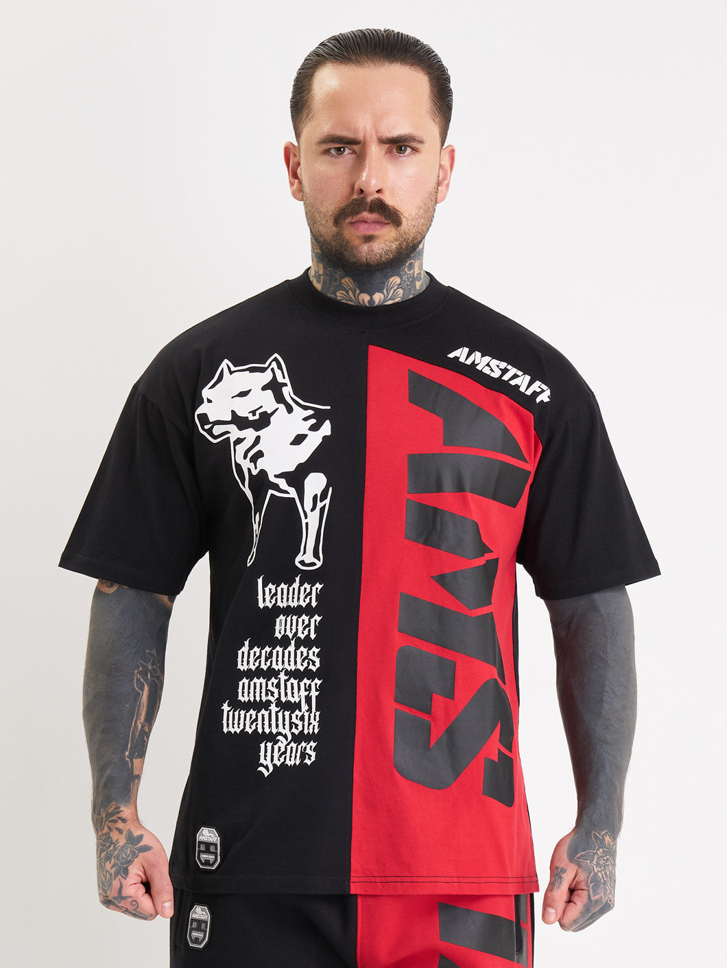 Amstaff Mavor T-Shirt – Black/Red