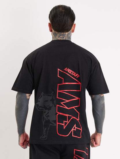 Amstaff Mavor T-Shirt – Black/Red