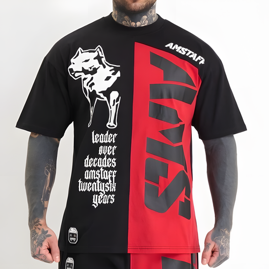 Amstaff Mavor T-Shirt – Black/Red