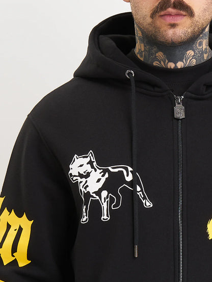 Amstaff Recon Ziphoodie – Black/Yellow