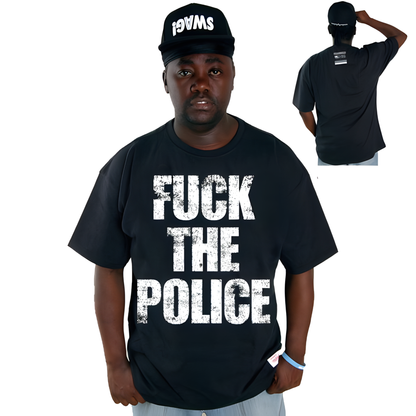 Cocaine Life Fuck The Police T-Shirt – Schwarz