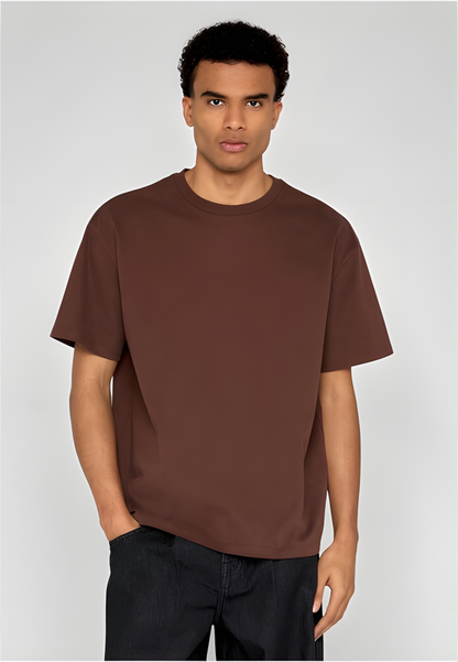 Urban Classics Dropped Shoulder Tee - Relaxed Chocolatebrown